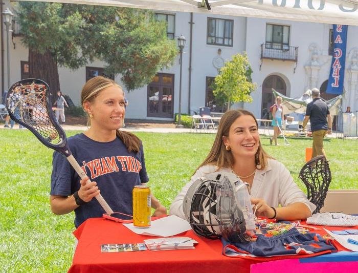 Saint Mary's Finance Degree Students Having Fun on Campus